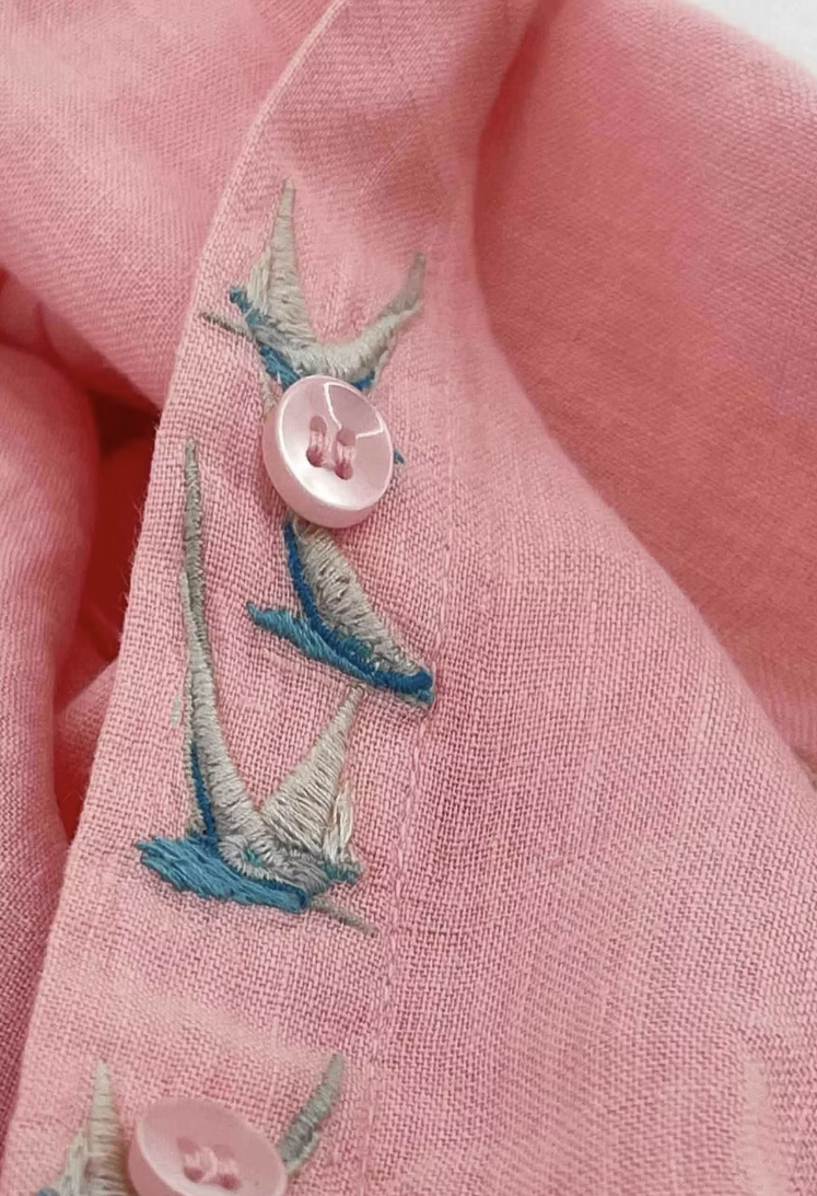 Gaastra Ocean Linen Bluse Ladies - Größe XS - Rosebud - 100% Leinen