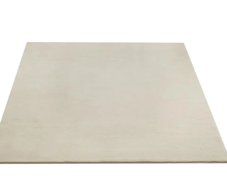 tectake Soft Zone Teppich - Kurzflor - Extra weich - Beige - 200 × 290 cm