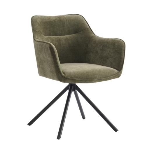 Criks Design Preston Esszimmerdrehstuhl 2 Stück - grün - 80,5 x 58 x 59 cm