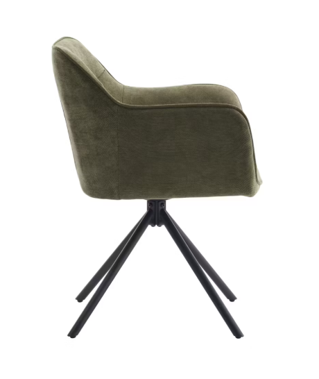 Criks Design Preston Esszimmerdrehstuhl 2 Stück - grün - 80,5 x 58 x 59 cm