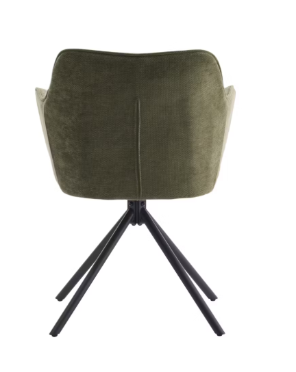 Criks Design Preston Esszimmerdrehstuhl 2 Stück - grün - 80,5 x 58 x 59 cm