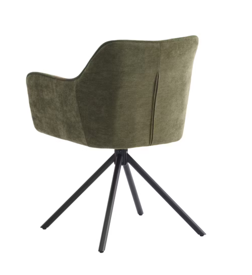 Criks Design Preston Esszimmerdrehstuhl 2 Stück - grün - 80,5 x 58 x 59 cm