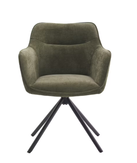 Criks Design Preston Esszimmerdrehstuhl 2 Stück - grün - 80,5 x 58 x 59 cm