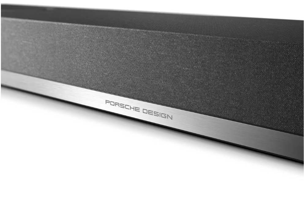 Porsche Design Soundbar PDB90 5.1.2 Dolby Atmos DTS-X - Schwarz - 1200 x 210 x 88 mm