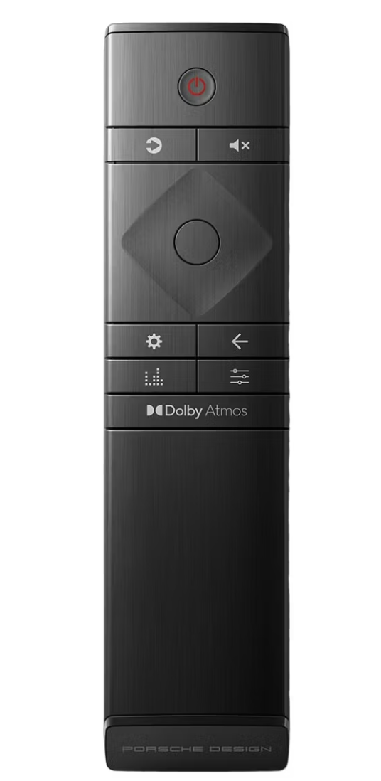 Porsche Design Soundbar PDB90 5.1.2 Dolby Atmos DTS-X - Schwarz - 1200 x 210 x 88 mm
