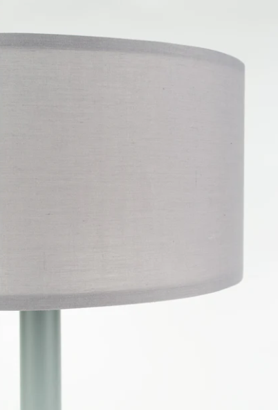 Zuiver Shelby Tischleuchte - Grau - 48 x 36 cm - Minimalistisches Design mit Stoffschirm