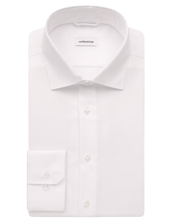 Seidensticker New Kent Business-Hemd - Größe 42 - regular fit - regular sleeve - weiß