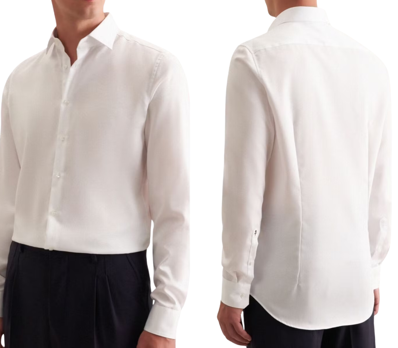 Seidensticker New Kent Business-Hemd - Größe 42 - regular fit - regular sleeve - weiß