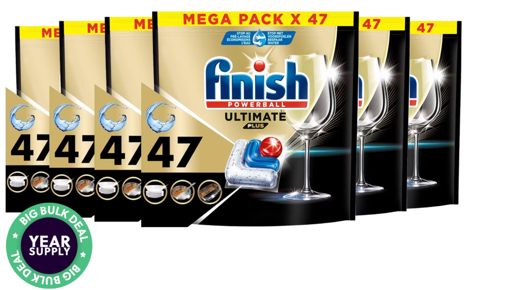 Finish Ultimate Plus All-in-One Geschirrspültabletten - 6 x 47 Stück (282 Tabletten)
