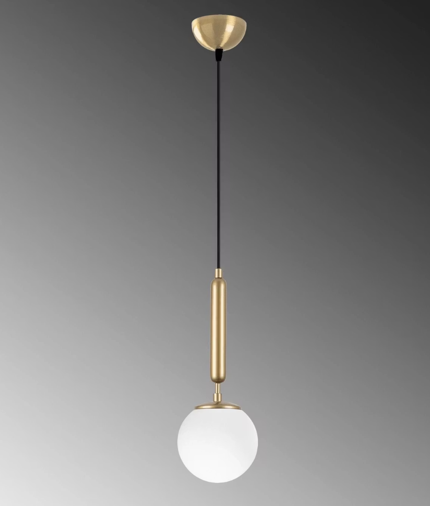 Opviq Fulgor Pendelleuchte - Metall & Glas - E14 - 15 x 15 x 49 cm - Verstellbar bis 139 cm - Innenbeleuchtung