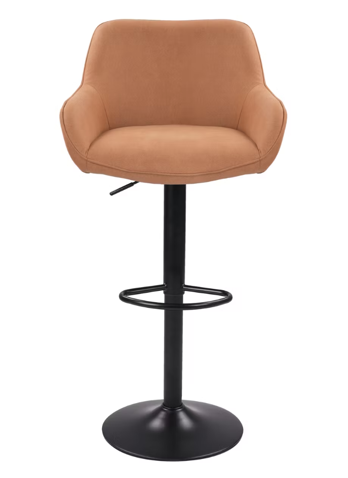 Dutchbone Oliver Barhocker - Cognac - 56 x 54 x 109 cm - 2er Set