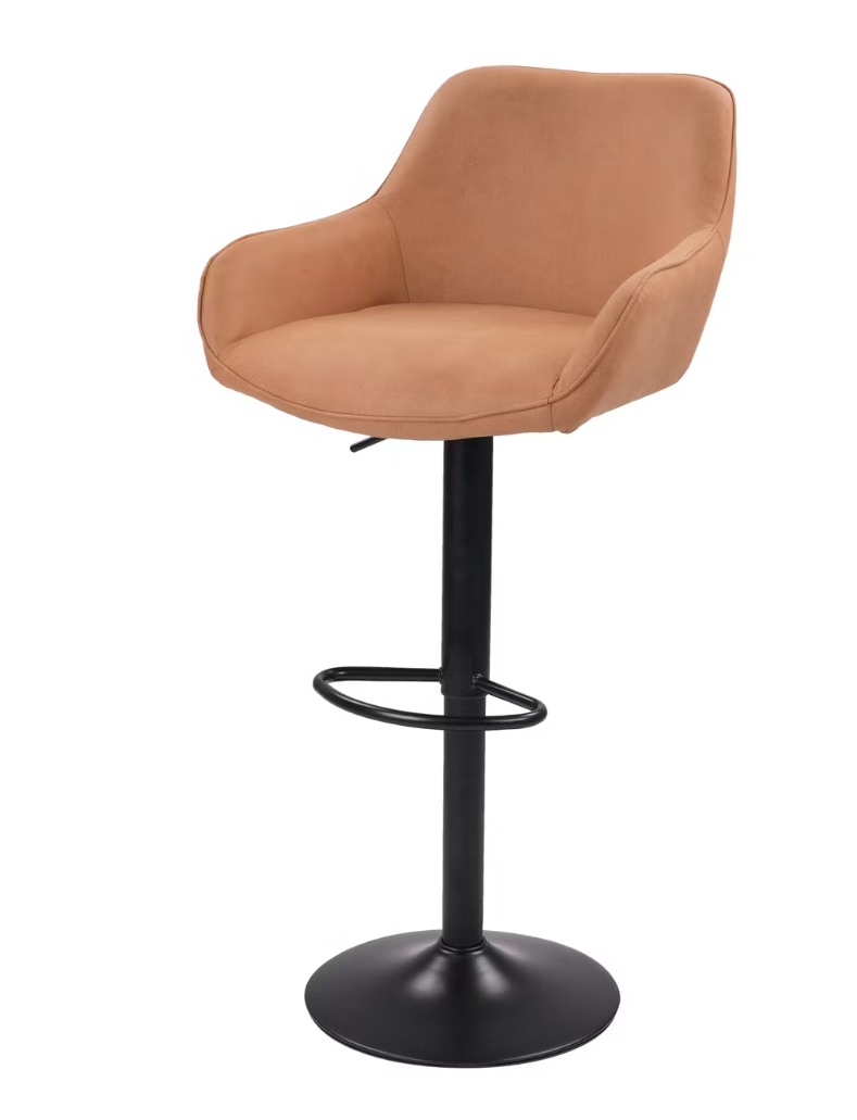 Dutchbone Oliver Barhocker - Cognac - 56 x 54 x 109 cm - 2er Set