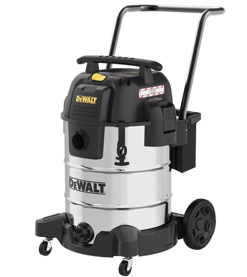 DeWalt Stealthsonic Nass-/Trockensauger - 61 Liter - Edelstahl - 16,1 kg - 960 W