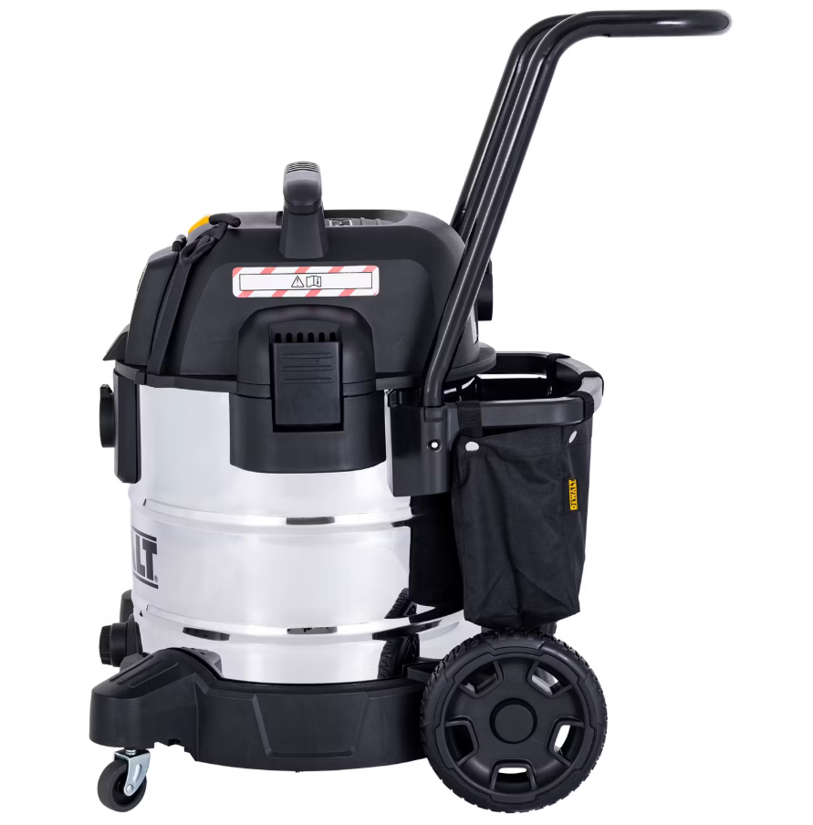 DeWalt Nass- und Trockensauger DXV50SPTA - 50 L inkl. Zubehör - 1.300 W - Edelstahl - Elektrowerkzeuganschluss - Gebläsefunktion - 220-240 V
