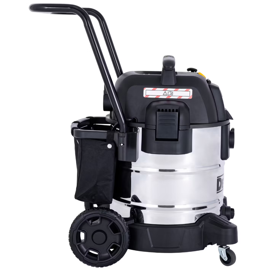 DeWalt Nass- und Trockensauger DXV50SPTA - 50 L inkl. Zubehör - 1.300 W - Edelstahl - Elektrowerkzeuganschluss - Gebläsefunktion - 220-240 V