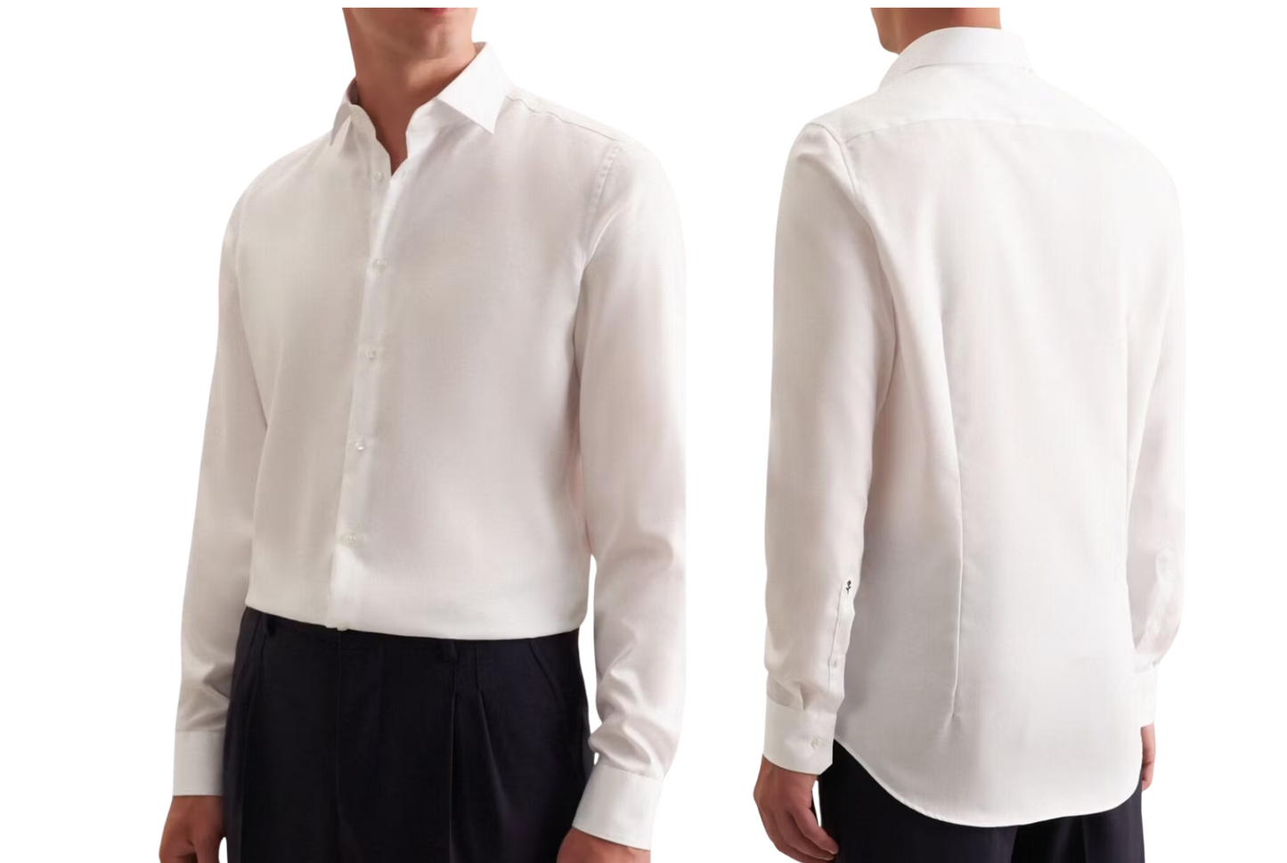 Seidensticker Business Hemd Herren | Größe XL | 100% Baumwolle | New Kent Kragen | Slim Fit oder Regular Fit | Weiß