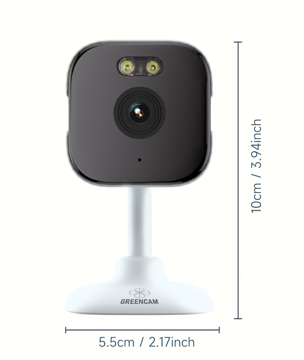 Greencam K10 2K Sicherheitskamera | Vollfarbige Nachtsicht | Bewegungserkennung | Wi-Fi