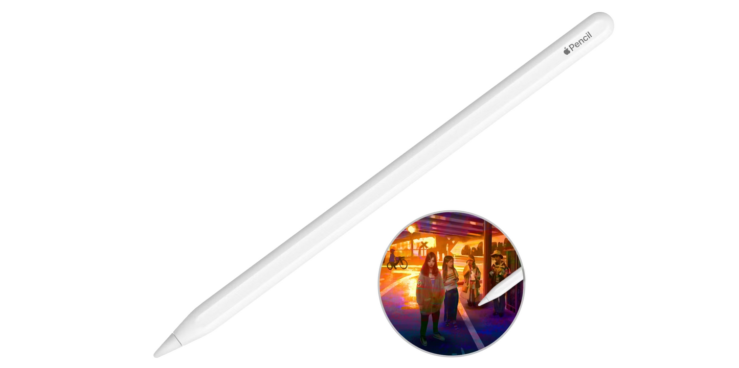 Apple Pencil 2. Generation | Magnetische Aufladung | Bluetooth | Für iPad Pro, Air & Mini