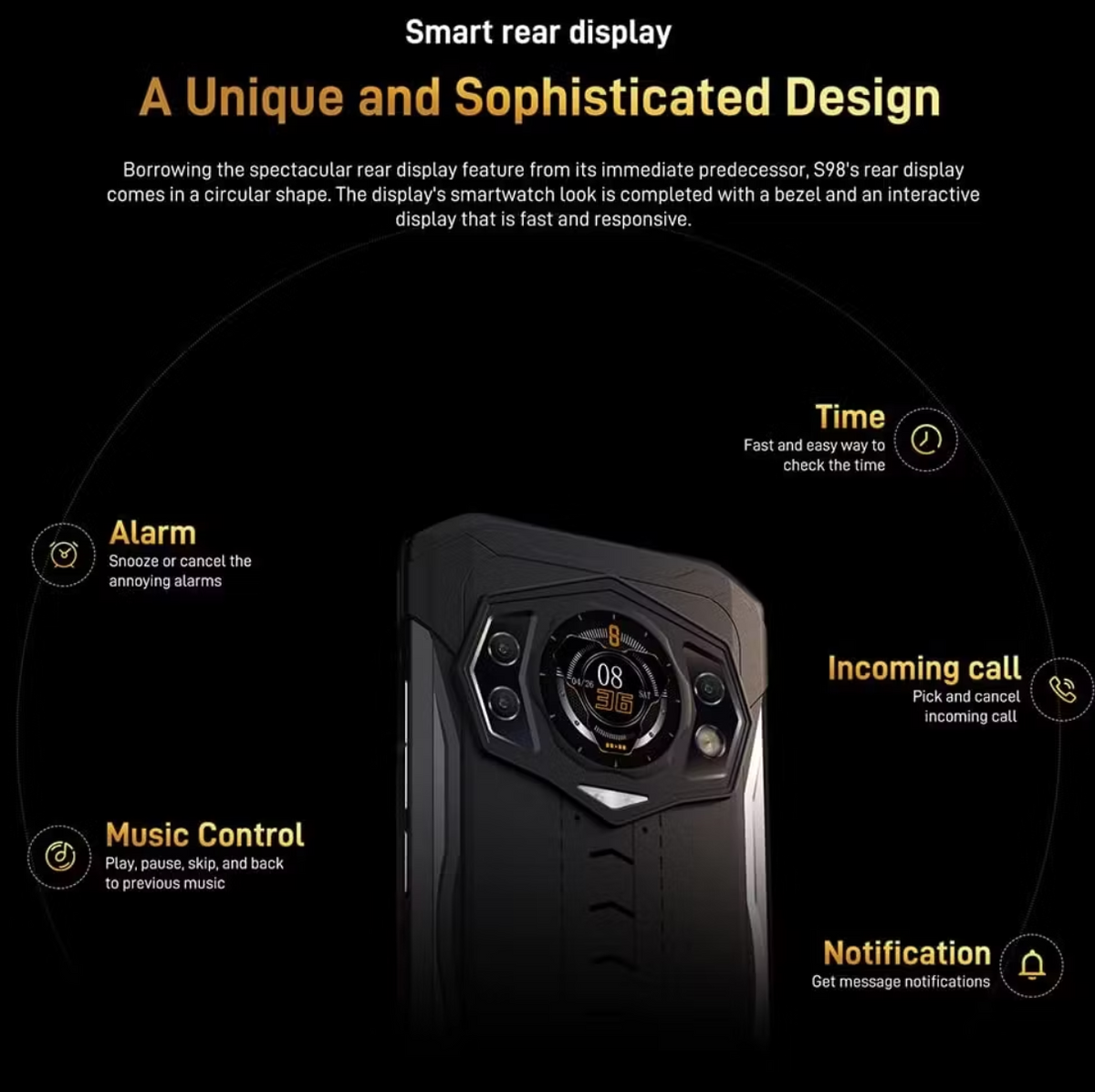 Doogee S98 Outdoor Smartphone | 8 GB RAM | 256 GB Speicher | Nachtsichtkamera | 6000 mAh
