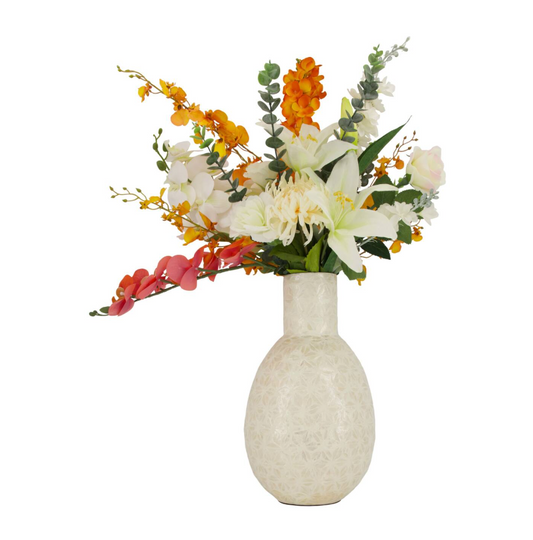 DKNC - Flower Box Bouquet - 10 Stiele - Orchid Enchantment - 78,9x19x10 cm - Künstliche Blumen