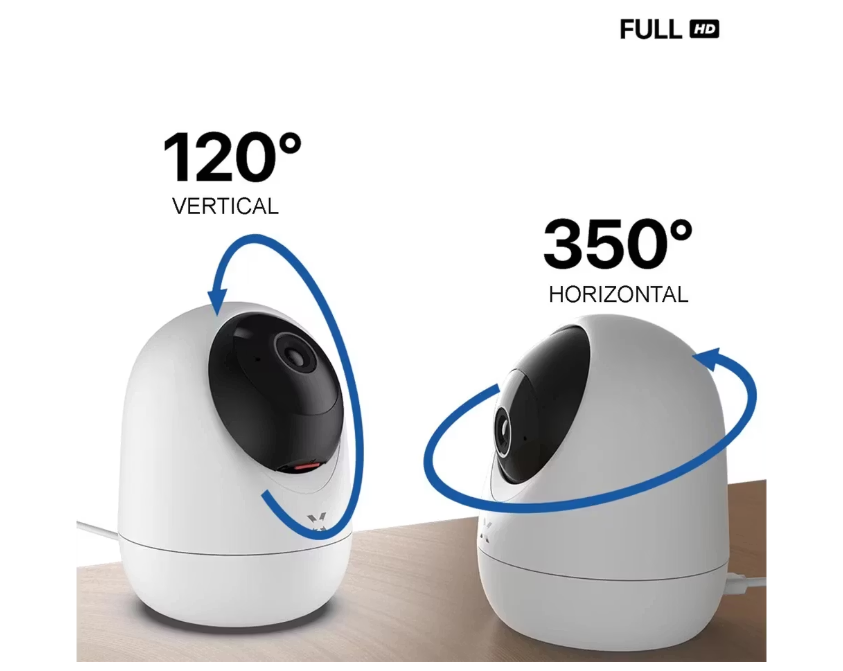 2x Xenon Smart Indoor Camera - 3 MP X7207 - Drahtlos - App-kompatibel - Nachtsicht & Personenerkennung