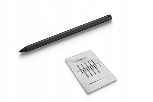 reMarkable Marker Plus Stift schwarz - mit Radiergummi - EMR-Stift - 4096 Druckstufen - inklusive 9 austauschbarer Spitzen