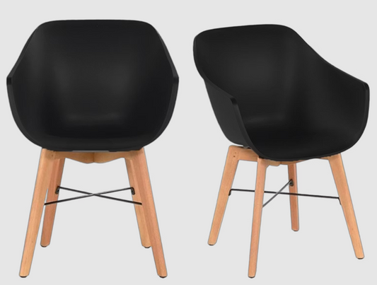2x Hartman Iris Chair | Schwarz