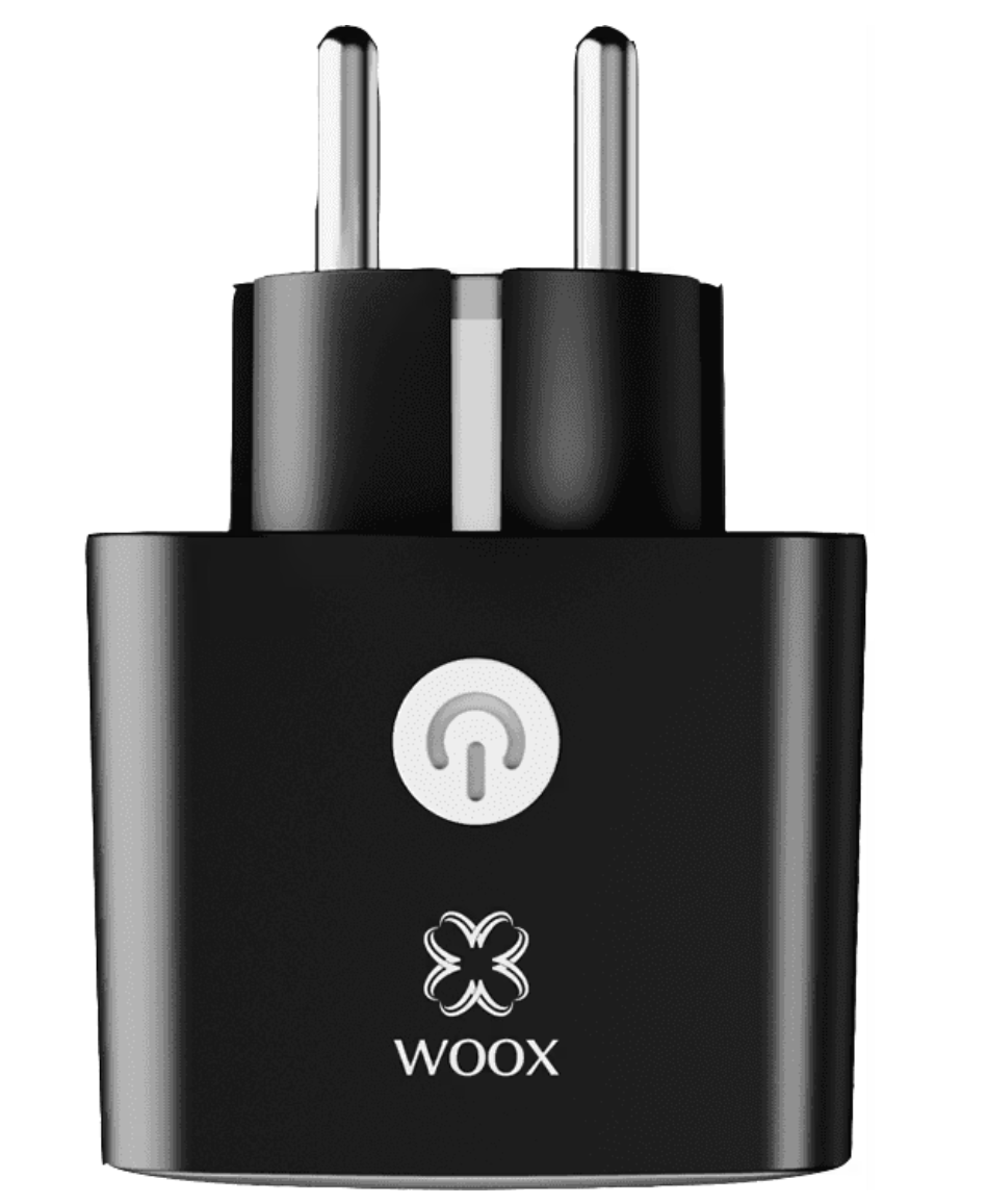 Woox R6169 Wifi & Matter Smart Plug 2er-Pack - Schwarz - 55 x 55 x 84 mm