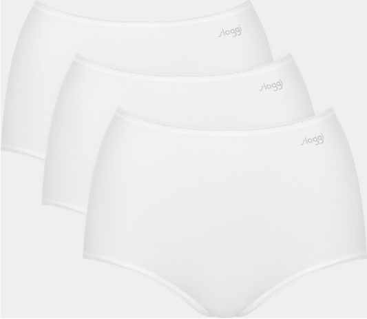 Sloggi Pure Comfort H Maxi Slips 3er-Pack - Weiß - Größe XS