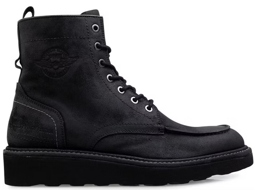 PME Legend Hawkspeed Stiefel - Schwarz - Größe 45 - Tough Herren Lederstiefel mit Reißverschluss und Schnürung