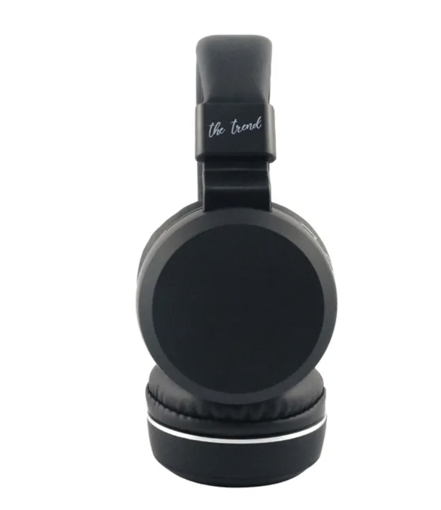 The Trend Wireless On-Ear Bluetooth Kopfhörer Schwarz - Bluetooth 5.0 - FM Radio & Micro SD - AUX - 10 m Reichweite