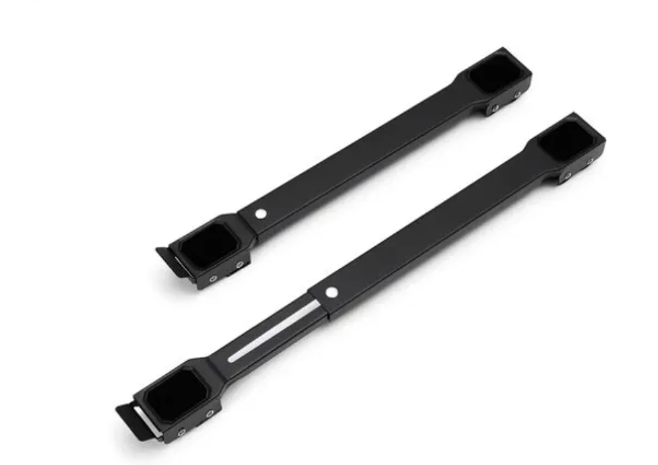 Brasq Verstellbare Möbelrolle Schwarz 45-72 x 10 x 3,6 cm - Transportrolle bis zu 300 kg