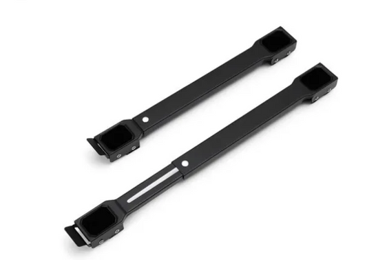 Brasq Verstellbare Möbelrolle Schwarz 45-72 x 10 x 3,6 cm - Transportrolle bis zu 300 kg