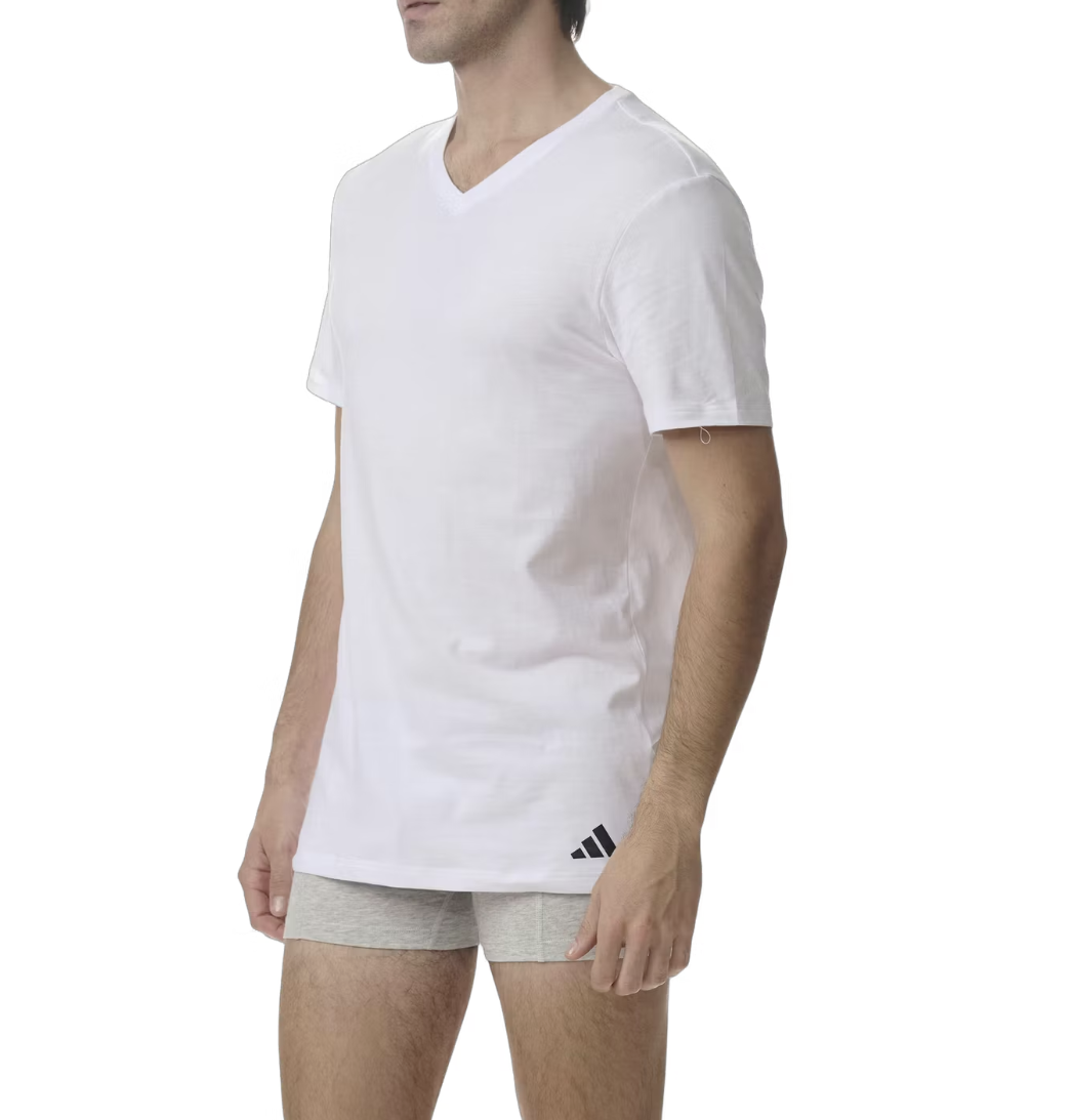 Adidas Basic T-Shirt 3x Größe L Assorted 4AM012-908-L V-Ausschnitt - 3PK Adidas