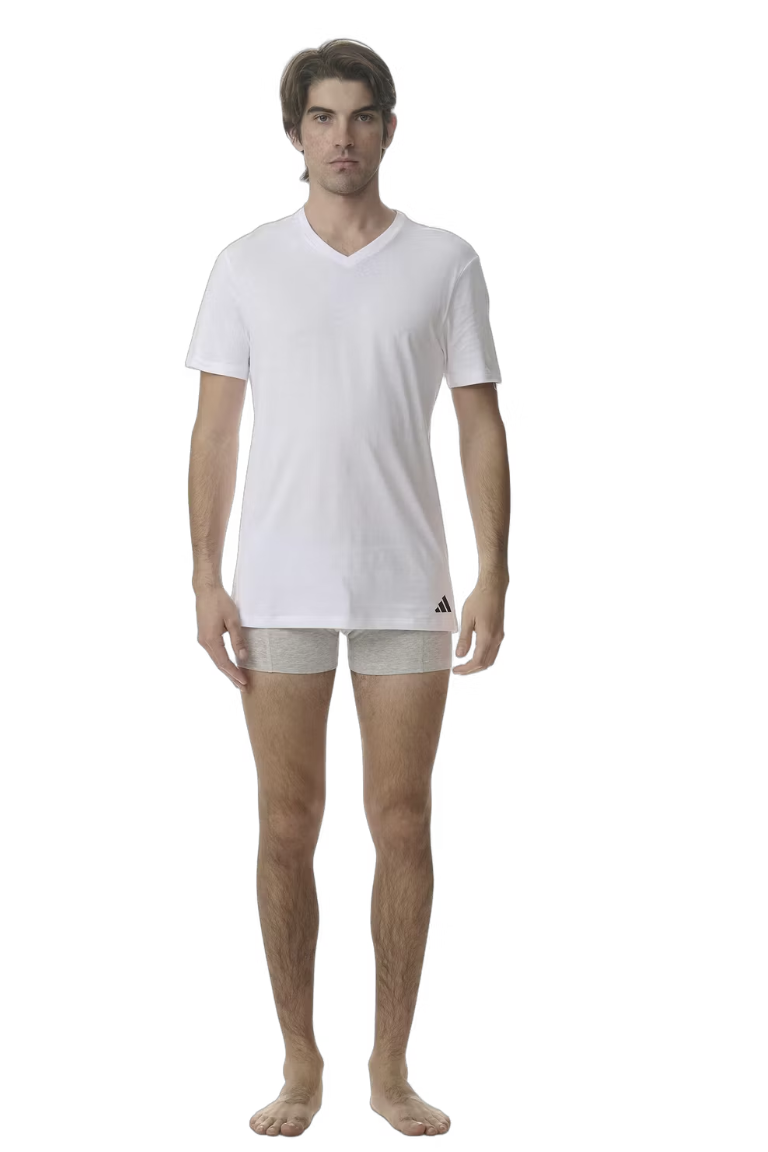 Adidas Basic T-Shirt 3x Größe L Assorted 4AM012-908-L V-Ausschnitt - 3PK Adidas
