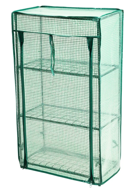 Koopman Kweekkas Mini Gewächshaus – 46 × 24 × 80 cm – Metallrahmen – Für Balkon & Garten – Grün