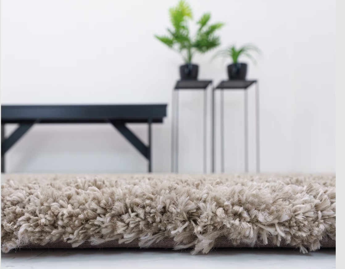 Flair Minerals Wolmix Teppich - Natur - 180x180 - Handgefertigt und langlebig