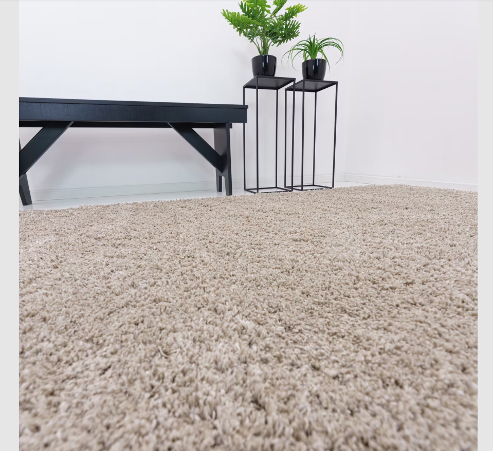 Flair Minerals Wolmix Teppich - Natur - 180x180 - Handgefertigt und langlebig