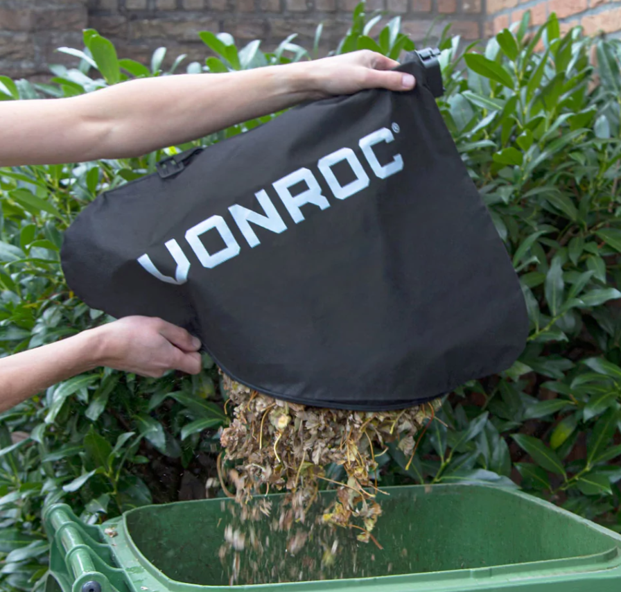 Vonroc Auffangbeutel - für Laubbläser 3300W - LB501AC | 40L - Schwarz