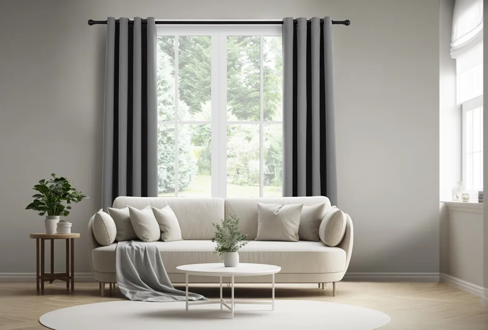 Home & Comfort - Luxuriöse Verdunkelungsvorhänge - Silber/Grau