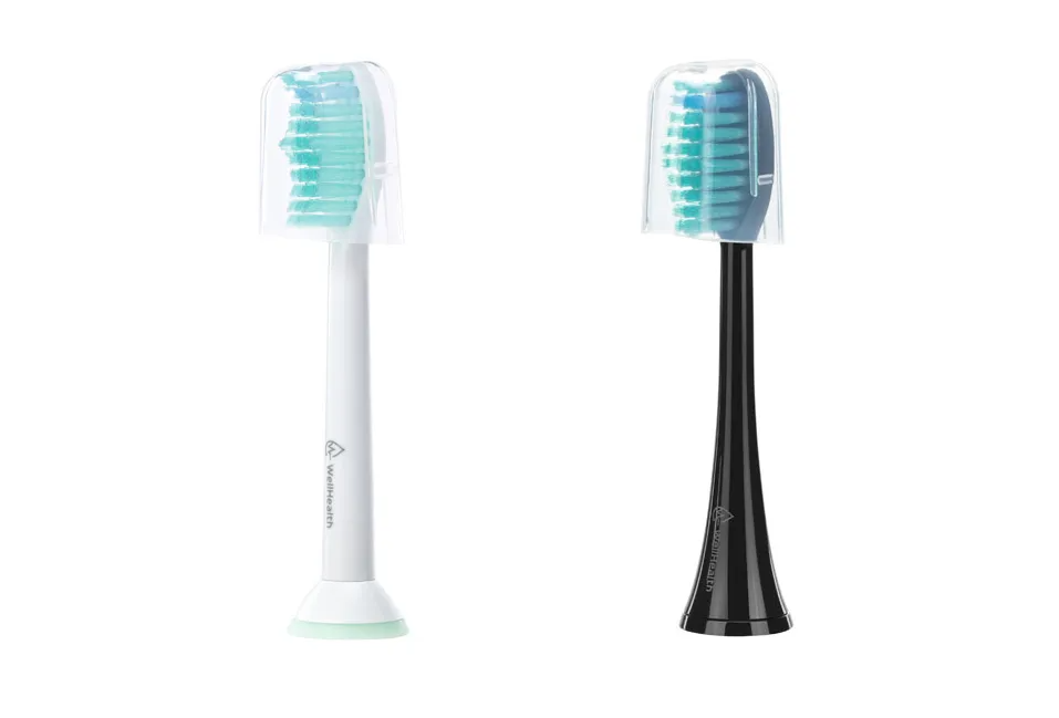 Wellhealth - 16er Set - Universalbürstenköpfe für Ihre elektrische Zahnbürste - Schwarz