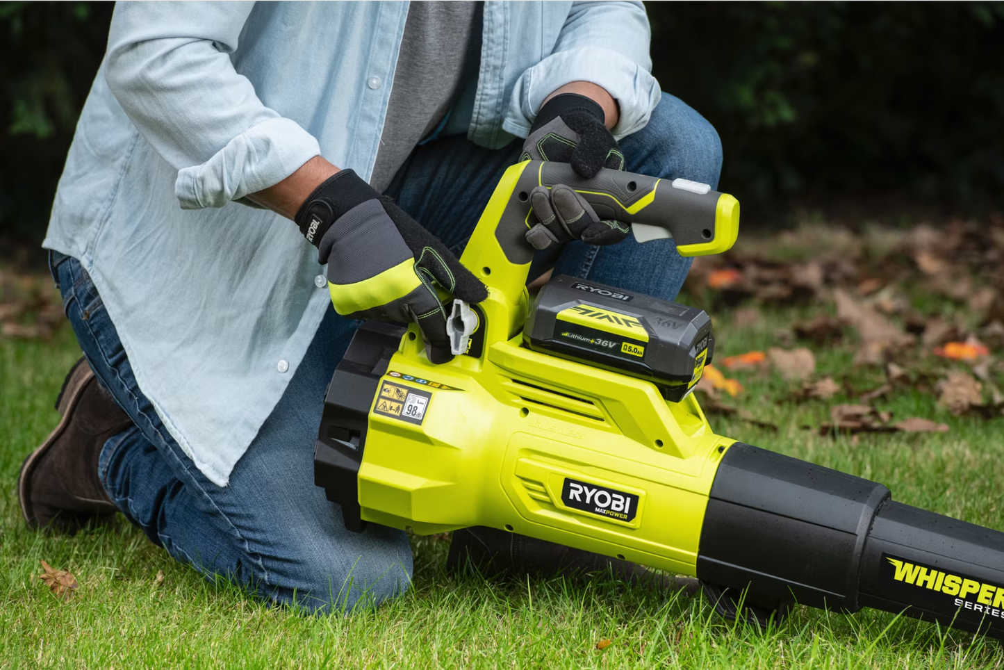 Ryobi Laubbläser-Set 36V - 176 km/h - Inklusive 4.0 Ah Akku & Ladegerät