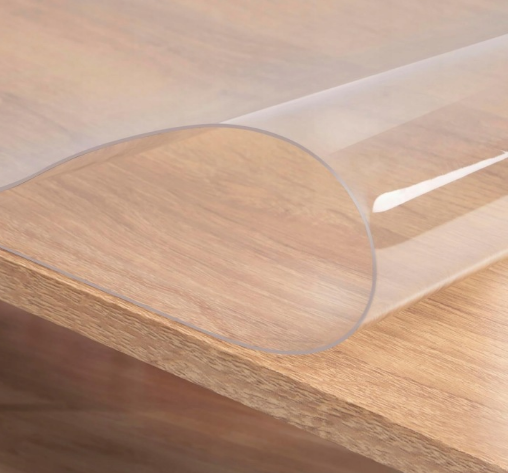 WOLTU Tischschutzfolie - Transparentes PVC 1 mm - 80 x 140 cm - Wasserdicht und abwaschbar
