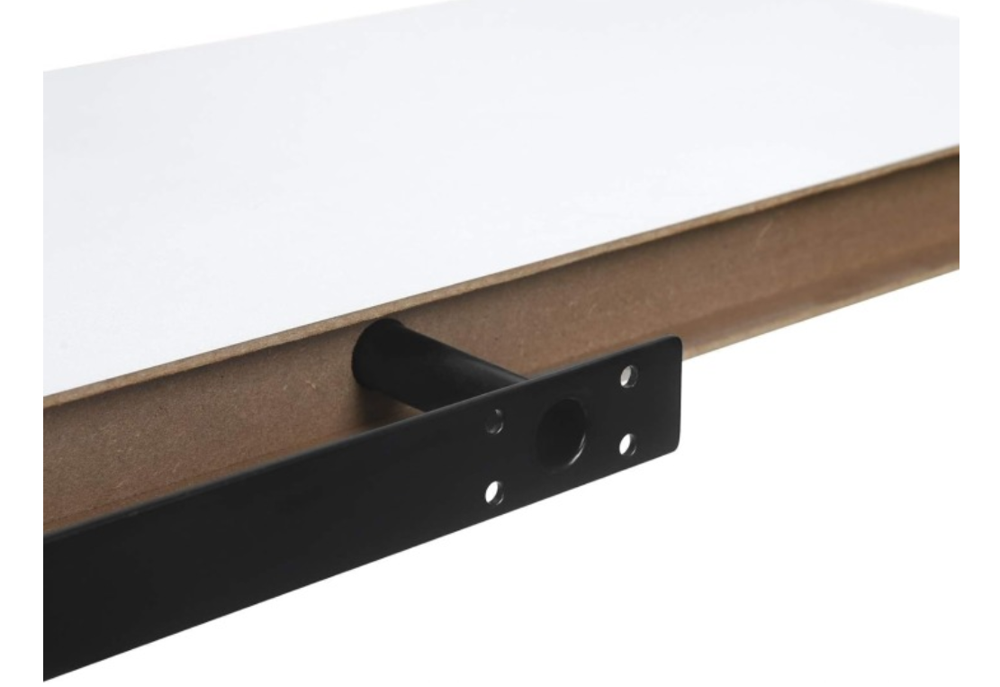 eSituro SWS0196 Wandregal - schwebendes Wandregal - weißes MDF - 60 x 23 x 3,8 cm