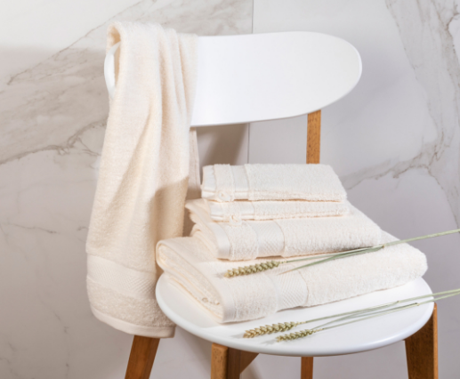 DoubleDry 30-teiliges Badtextil-Set - 500 g/m2 - Creme