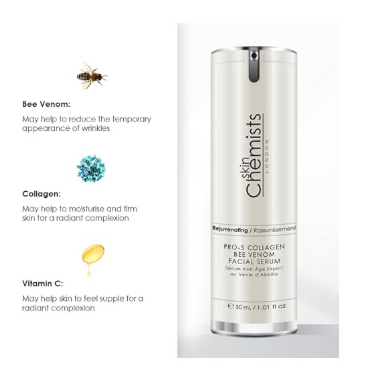 SkinChemists Pro-5 Kollagen-Bienengift-Gesichtsserum 30 ml – Hyaluronsäure & Manuka-Honig