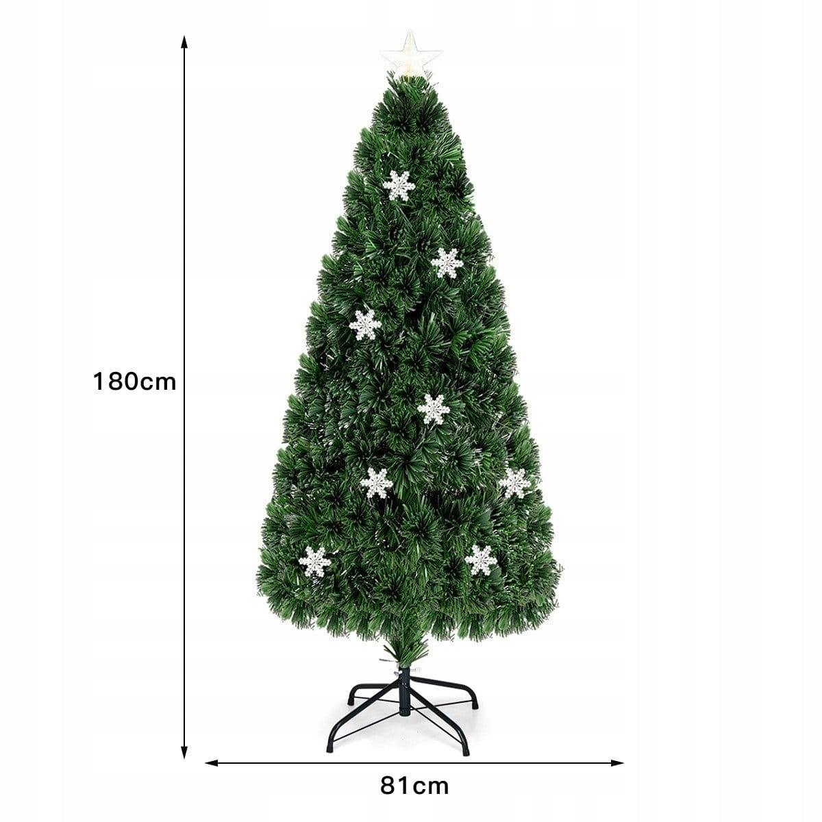Coast Weihnachtsbaum - 220 Zweige - Led Lichter - 180 x 81cm - Grün