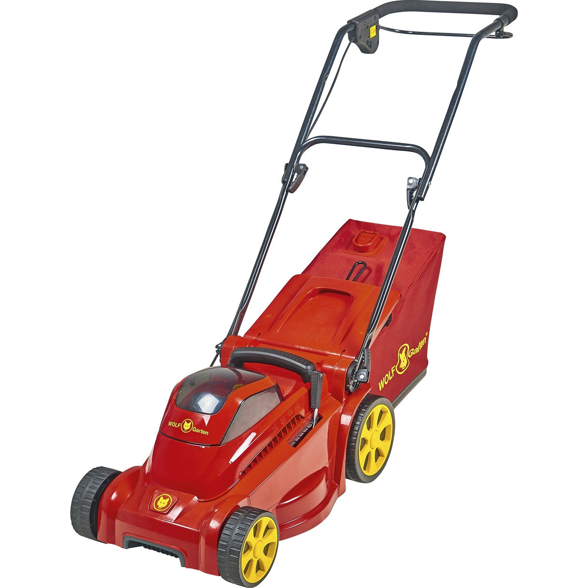 WOLF-Garten LYCOS 40/340 MH Accu-Rasenmäher 34 cm - Rot - Inklusive Schnellladegerät und Akku