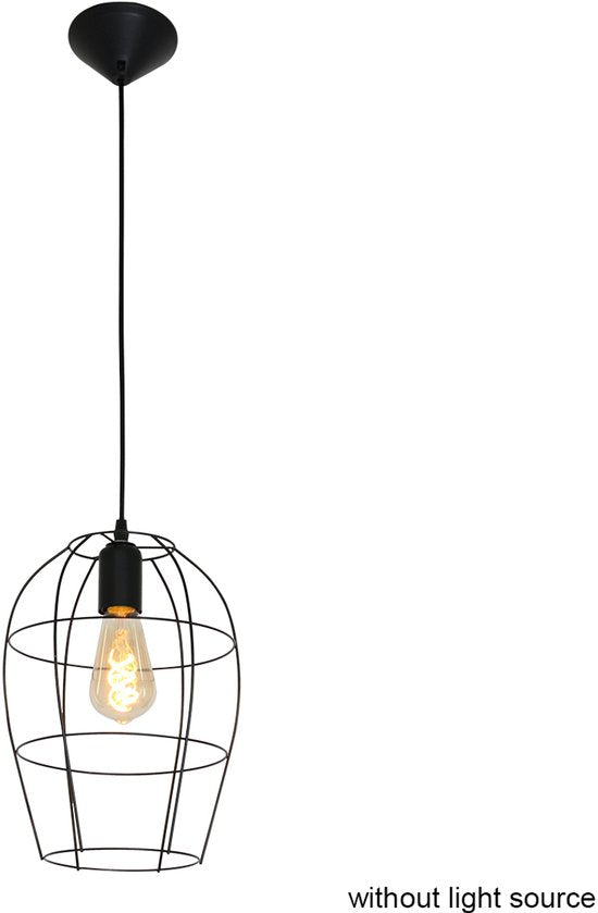 Hängeleuchte Minimalics 2705ZW – Schwarz, höhenverstellbar von 35 cm bis 185 cm, skandinavisches Design, mit E27-Fassung, von der Marke Mexlite, aus Metall, Kunststoff und Elektronik