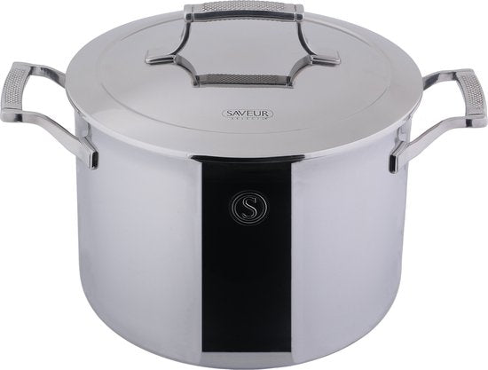 Saveur Selects Voyage Kochtopf - Ø25 cm - PFAS-frei - Induktion - Backofenfest - Dreischicht-Edelstahl